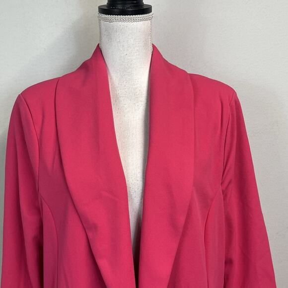 Dakota Blue Blazer Jacket size Extra Large Hot Pink Loose Fit Career Church - Picture 3 of 11